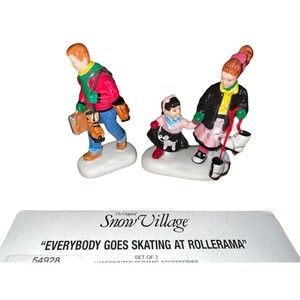 Department 56 Snow Village Everybody Goes Skating Rollerama 54928 Accessory